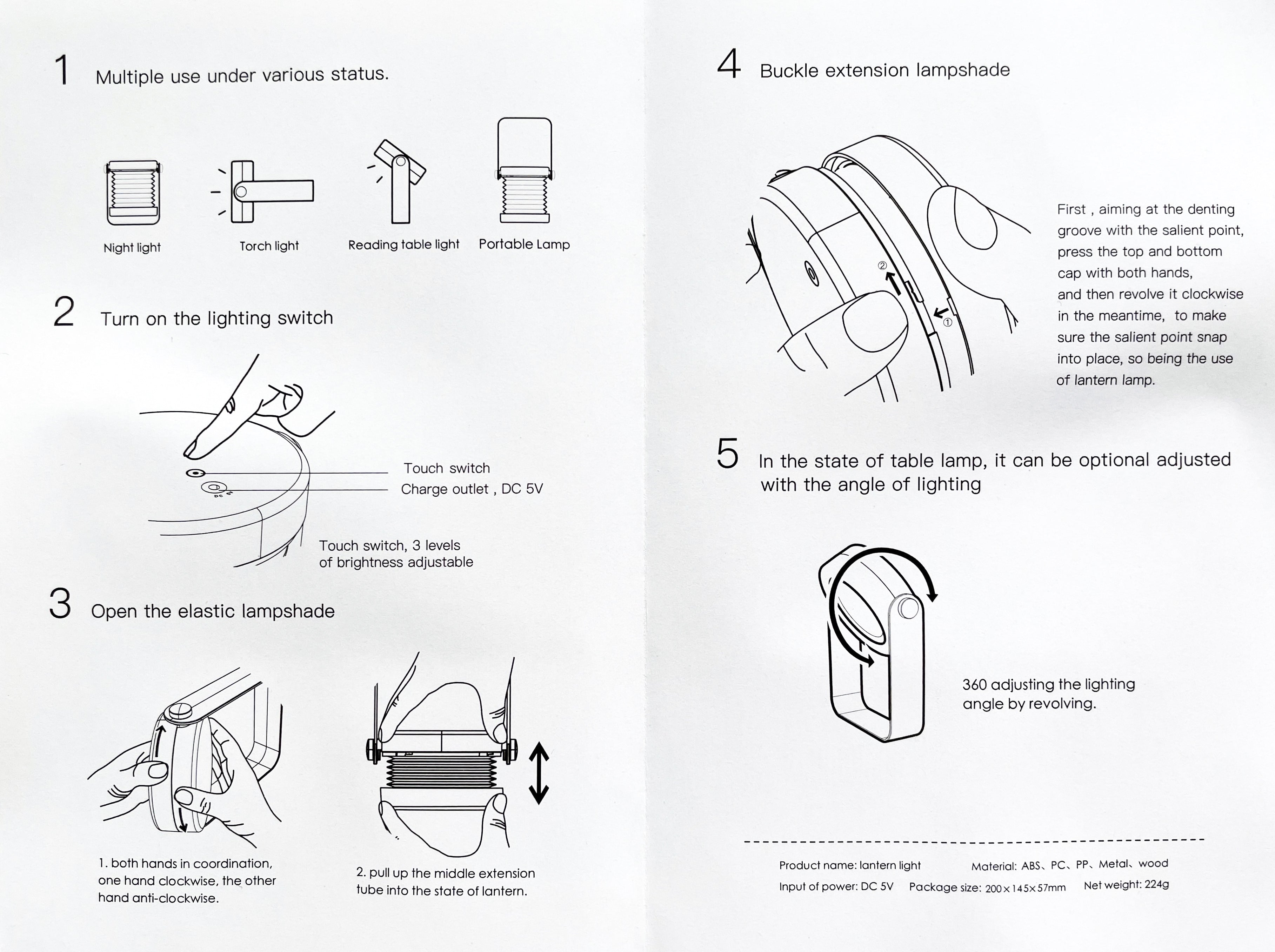 "Lantern" Led Desk Lamp (2 Colours)