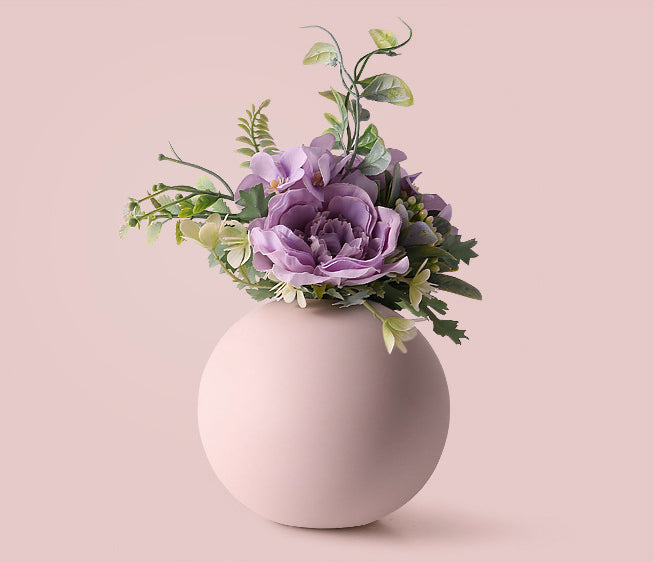 Luna Vase Auburn Pink Small
