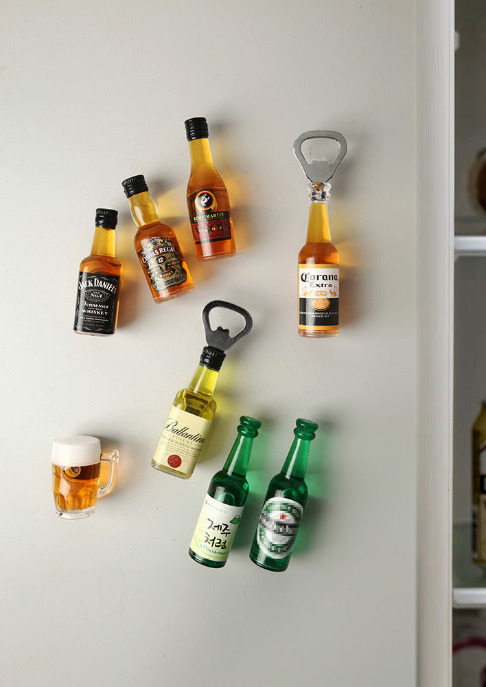 Liquid Liquor 3D Fridge Magnets Set of 8
